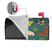 Doxie Cactus Cute Dachshund Dog Designs - Copertura magnetica per cassetta postale per giardino, cortile, dimensioni standard, 53 x 45 cm