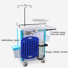 Carrello medico dell'ABS, Veicoli del Cambio dello Strumento del Veicolo di Salvataggio, con Un Supporto di infusione, Carrello di Trasporto di Droga di Cura Muto di laminazione dedicato Ospedale