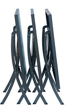 RD ITALIA Tavolo da Giardino Pieghevole 140x80x75 cm in Acciaio Hermes 140 Antracite