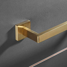 Portasciugamani da parete color oro spazzolato porta asciugamani (40 cm).