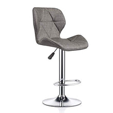Poltrone Nubao Inizio Sgabello da Bar Ufficio Salon Sgabello Ufficio sede di Rotazione Ascensore Centro di Sgabello 360 ° di Rotazione, Regolabile in Altezza, Blu (Color : Gray)