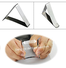 uniquQ tovaglia Morsetto 8 Pezzi in Acciaio Inox Fermatovaglia tovaglia Titolare (6 * 5,3 * 1,2 cm) – tovaglia Clips Morsetti