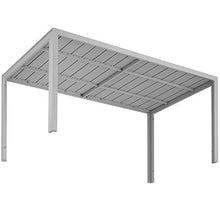 TecTake 800716 Tavolo da Giardino, Rettangolare, Inossidabile Telaio in Alluminio, Balcone Terrazza,150x90x74,5cm - Disponibile in Diversi Colori (Argento | No. 403297)