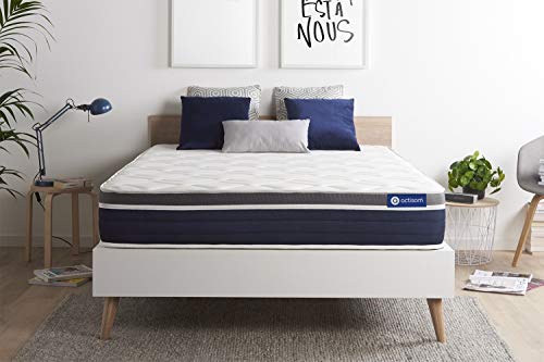 Materasso Actilatex confort 160x210cm, Spessore : 26 cm, Lattice e memory foam, Moderatamente rigido, 7 zone di comfort