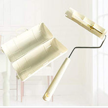 LLQM Bastoncino per Capelli, Rullo appiccicoso di Polvere, Carta Antipolvere può Essere Strappata in Diagonale, Spazzola per Rullo 16 cm, Feltro per Rimuovere peli e Polvere