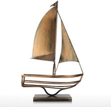 Creative wine rack wrought iron sailing style ornaments wrought iron retro simple home living room study decoration wrought iron ornaments gifts