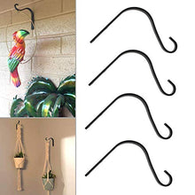 DIYARTS 5 Pollici Ferro Battuto Gancio Lanterna Appesa Giacca Giardino Vaso di Fiori Decorazione Rustica Staffa Piegatura Parete Stile retrò