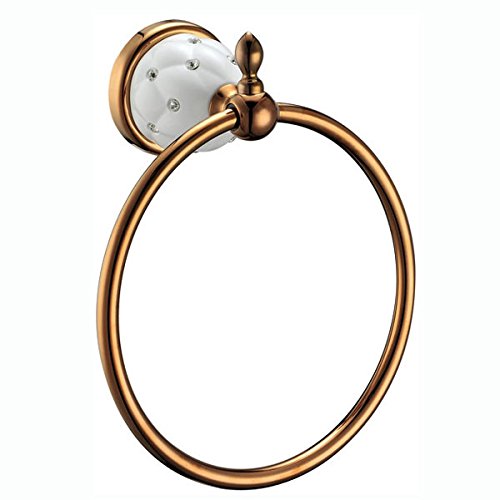 MBYW Portasciugamani Moderno e Minimalista Alto carico Portasciugamani Elegante da Bagno Mensola portaoggetti Set Accessori baroom Diamante in Lega di Zinco Color Oro