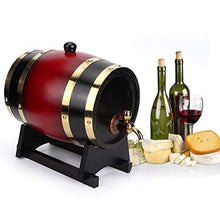 Botte di invecchiamento in rovere, botte di whisky 3L barile di vino per famiglie barile di birra barile di legno barile di birra barile di quercia per vino, ecc(Vino rosso 3L)