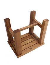 MGMDIAN Sgabello in Legno massello - Sgabello Panca per Bambini Sgabello da Bagno per Bambini - Sgabello da Bagno Sgabello da Bagno Accessori da Bagno (Size : S(13X8.7X11 inch))