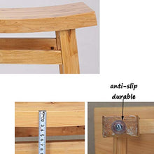 HYYDP Bagno Sgabello Sgabelli da Doccia/Vasca Sgabello da Doccia in Legno Sgabello in Legno Cambia Scarpe Sgabello Be Applicable Compatible for Anziani/disabili Antiscivolo Sgabello da Doccia curv