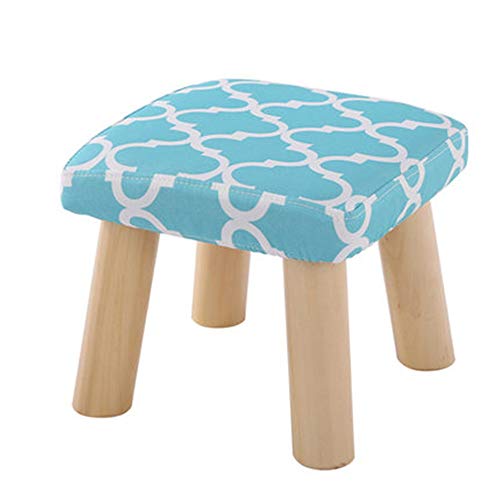 Sgabello Moderno Poggiapiedi Quadrato in Tessuto Stile ottomano Poggiapiedi Quadrato Rivestimento sfoderabile e Lavabile in Tessuto for cameretta Modifica Decorazione Soggiorno Forte e Robusto