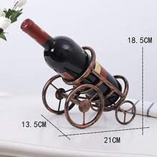 JUSTDOLIFE Scaffale di bottiglia di vino decorativo del supporto del vino della Tabella del ferro del supporto decorativo del vino per la casa