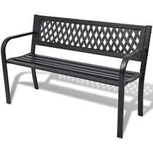 Wakects Panchina da Giardino, Panca Esterni Panchina da Esterni per Accomodare 2 Persone per Giardino o Terrazza, 118 x 50 x 75 cm