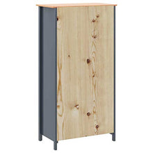 Ausla - Armadio a due ante con 1 cassetti e 1 ripiani per vestiti, camera da letto, casa, dimensioni: 89 x 50 x 170 cm, colore: grigio e marrone miele
