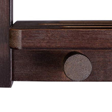 Relaxdays Scaffale Doccia da Appendere 3 Ripiani, Mensola Doccia in Bambù con Gancio, HLP 70x28,5x10 cm, Marrone Scuro