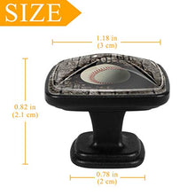 Baseball muro di mattoni incorporato Pomelli per Porta Set di 4 Pomelli per Mobili Manopole per Cassetti Cucina Armadio Vetro