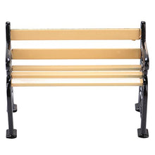 1/12 Panchina da Giardino, Leggera, Comoda da posizionare e trasportare Gambe in Lega di Alluminio Mini Garden Village Patio Panchina da Parco Durevole 1/12 Bench Chair, per Regali Bambini