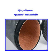 YYYUR Portable Cigar Tube, in Fibra di Carbonio Creativa Moderna Cedar Cigar Idratante Tube, 5 sigari, Quotidiano Lavoro Una Domanda su Cigar Tube, 76 * 205mm