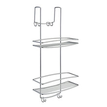 Metaltex Mensola 2 Piani a Sella per Doccia Serie Onda, Filocromato, Grigio