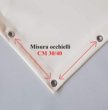 TUTTOPERGOLE Tetto di Ricambio in PVC da 650 gr/m2 per Gazebo/Pergola in Ferro (3 x 2 m, Avorio)