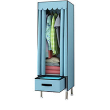 Yuan Ou Armadio Cassetti Non Intrecciati Pieghevole Portable Wardrobe Camera 165 * 39 * 45cm Blu