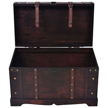 Festnight Baule del Tesoro Vintage Stile Antico in Legno 66x38x40 cm da Camera da Letto per Soggiorno
