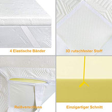 BedStory - Coprimaterasso ortopedico a 7 zone, in schiuma fredda, dimensioni: 160 x 200 x 5 cm, traspirante, con rivestimento rimovibile ipoallergenico per letti/divani scomodi