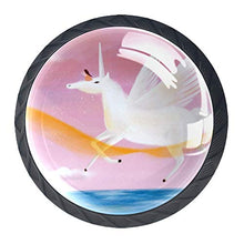 Unicorno del fumetto 4 PCS Pomelli per Porta, Pomolo per Mobile, Pomelli per Mobili con Viti, Maniglia per Armadietto, Pomelli per Porta, Pomelli per Cassetti per Porta, Armadio, Cassetto e Credenza