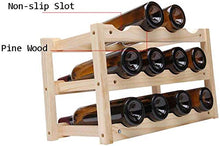 Scaffale Legno Porta Vino Portabottiglie Per Vino Pratico Scaffale Per Bottiglie Di Vino- Decorazioni Per La Casa, Portabottiglie Può Contenere 12 Bottiglie Di Vino Rosso