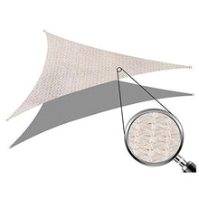 CJC Tenda A Vela Sun Protection Traspirante HDPE, for Esterno Giardino Terrazza Roofing Beach Pool (Color : White, Size : 3.6x3.6x3.6m)