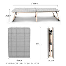 ZEFENG Sedia per Il Tempo Libero Domestico - Letto Pieghevole Semplice Letto in Legno massello + Lega Legga Bed Infermieristica Ufficio Siesta Letto Pieghevole Portatile Pieghevole Letto da Letto