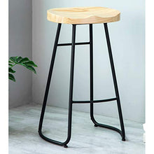 LF- Bar Stool 45/65/75 Centimetri Ferro Battuto Bar Stool Home Ristorante Bar Sedia di Legno Solido Bar Stool Bar Chair semplicità (Size : 75cm)