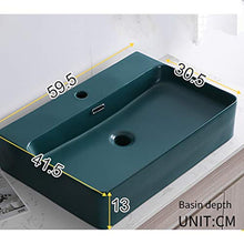 Lavandini bagno Lavelli da Bagno Lavabo in Ceramica Lavabo da Balcone Lavandino Verticale Vanità Facile da Pulire Pavone Blu Opaco Opaco smaltato Regalo