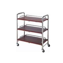 Jia He Carrello Carrello portautensili - Servizio alberghiero Car Wine Wine Carrello Dessert Car Trolley 3 Strati Mobile Rack Carrello portautensili Portatile a Quattro Ruote