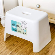 YIONGA CAIJINJIN Sgabello Antiscivolo Sgabello in plastica Bagno Bagno Sgabello da Bagno Durevole e infrangibile Sgabello da Bagno (Color : White)