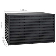 Tidyard Contenitore per Giardino, Baule da Giardino, Baule Contenitore da Esterno in Alluminio 150x100x100 cm Antracite