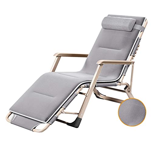 Lettini Prendisole Pieghevoli Lettini Prendisole Pieghevoli Grigi Sedie a Sdraio Sedia da Giardino Reclinabile Sedie a Gravità Zero Relaxer Reclinabile Lettino Regolabile