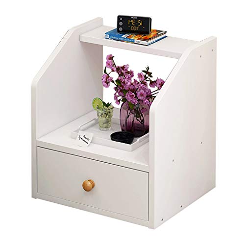 Comodino Assemblea Household Addensare Soggiorno Bagno di pompaggio Singola da Terra Corridoio Camera Multifunzione Studio Locker FANJIANI (Color : White)