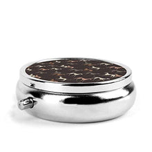 Azawakhs - Scatola rotonda per medicine, portatile, mini pillole, dispenser per tasca, borsa da viaggio, idea regalo