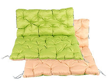 Meerweh Cuscino per Pallet con Schienale Circa 120 x 140 x 10 cm cuscinone per Pallet Europei Standard, Verde/Beige, 20066