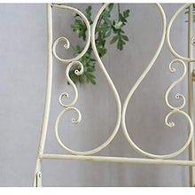 LXLH Panchina da Giardino Panchina da Giardino in Ferro battuto in Stile Europeo, Doppia Sedia Decorativa nel Cortile del Giardino con Balcone, panchina per Il Tempo Libero con Schienale e Bracci