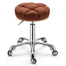 Sabelli da bar Sedia Regolabile Rolling Stool Heavy Duty con Ruote Spugna Ad Alta Elasticità E Imbottitura in Cotone PP for Salon Spa Home Office (Color : Orange)
