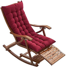 Sedia Lounge Sedia Regolabile Chaise Reclinabile Bamboo Sedia a Dondolo Pieghevole Pieghevole Sedia a Sdraio Portatile per Giardino Prato a Sdraio Backyard
