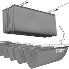 GDMING Vela Ombra Retrattile 230gsm Robusto Onda Fodera in Poliestere Protezione Solare Acqua E Aria Permeabili per All'aperto Terrazza Pergola Piscina Copertura, Personalizzabile