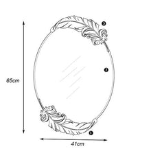 WLABCD Specchio, Bagno, Montaggio a Parete, Specchio da Muro, Specchio per il Trucco, Directry, Frameless Bevelled Hd Vanity Glass Semplice con Bordo Lucido per Camera da Letto Dressing Room Creative