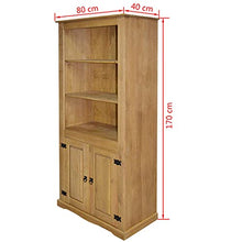 vidaXL Credenza Legno Messicano Corona Range 80x40x170 cm Baule Madia Ripiani