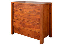 BUENO #3004 Cassettiera in legno di acacia - laccato/miele 96x50x90