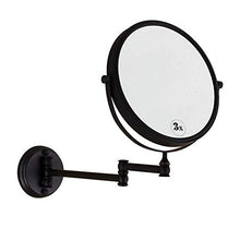 Specchio per Il Bagno Specchio per Il Trucco a Parete Specchio per Il Trucco su Due Lati Ingrandimento 3X 360 ° Girevole Allungabile Pieghevole per Hotel Vanity