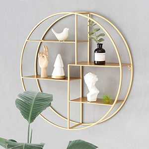&ripiano di stoccaggio Rack a parete, semplice arte del ferro Soggiorno Wall Hanging Mensola Bookshelf - Inter Scaffale di finitura
